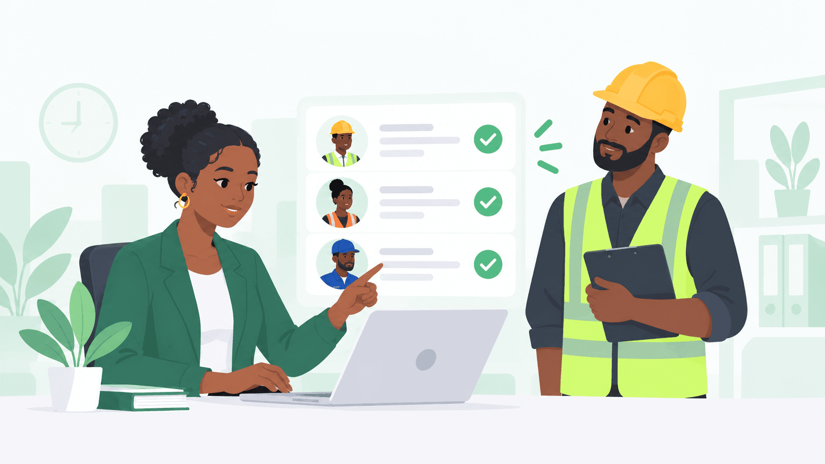 Validation des présences enregistrées